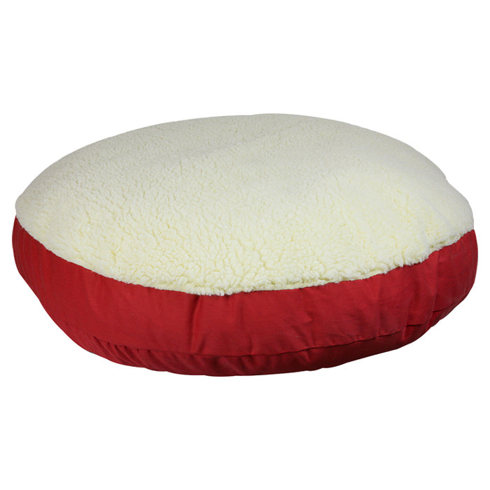large round dog pillow